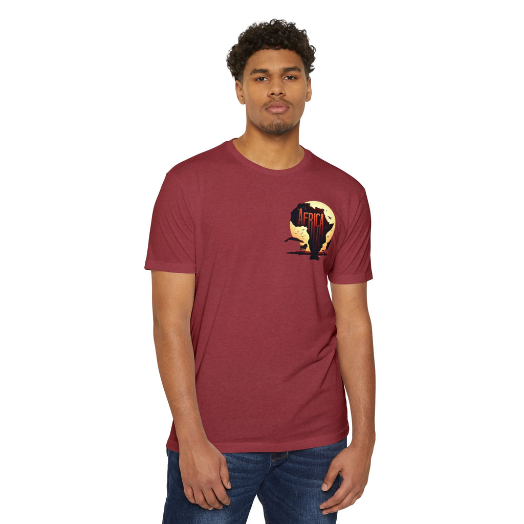 Africa Sunset Map T-Shirt