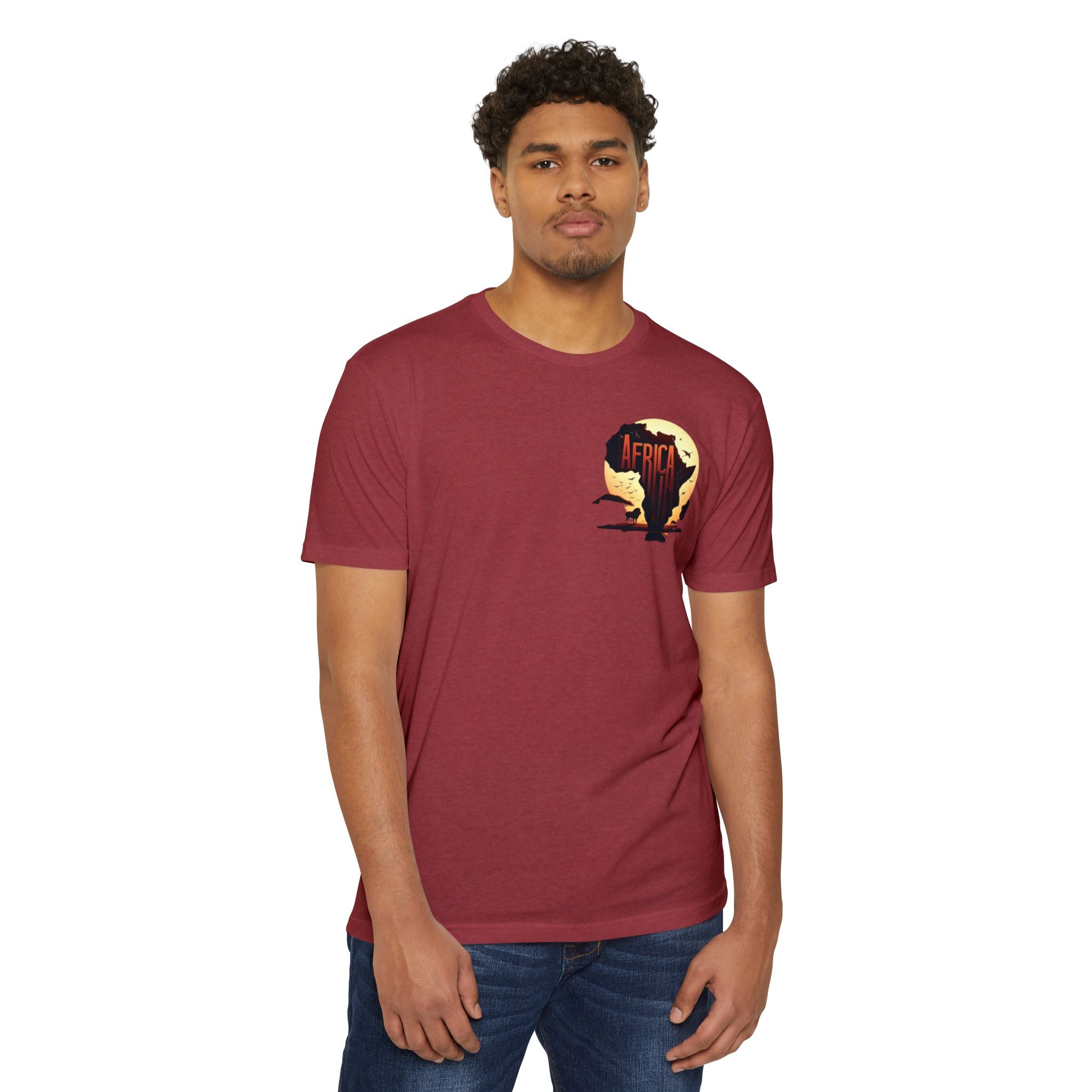 Africa Sunset Map T-Shirt
