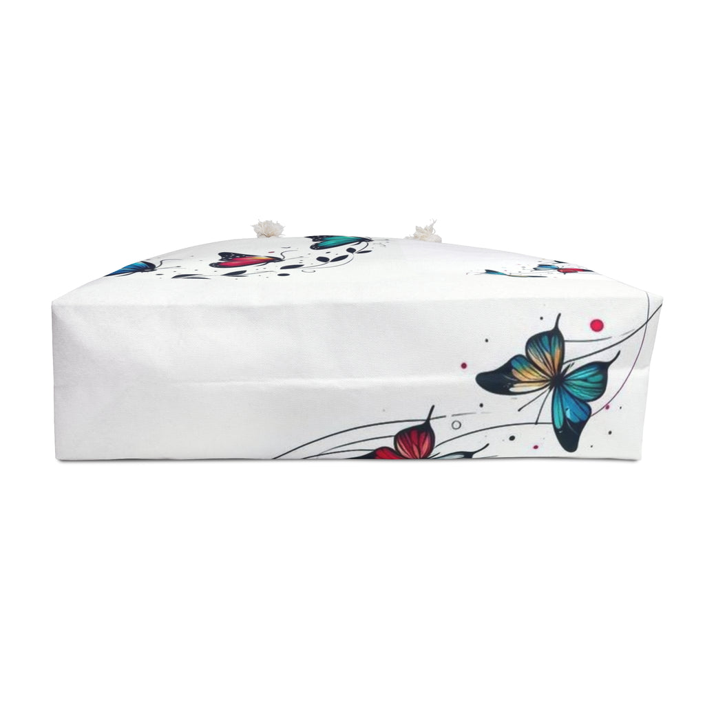 Butterfly Floral Weekender Bag — Colorful Butterfly Travel Tote