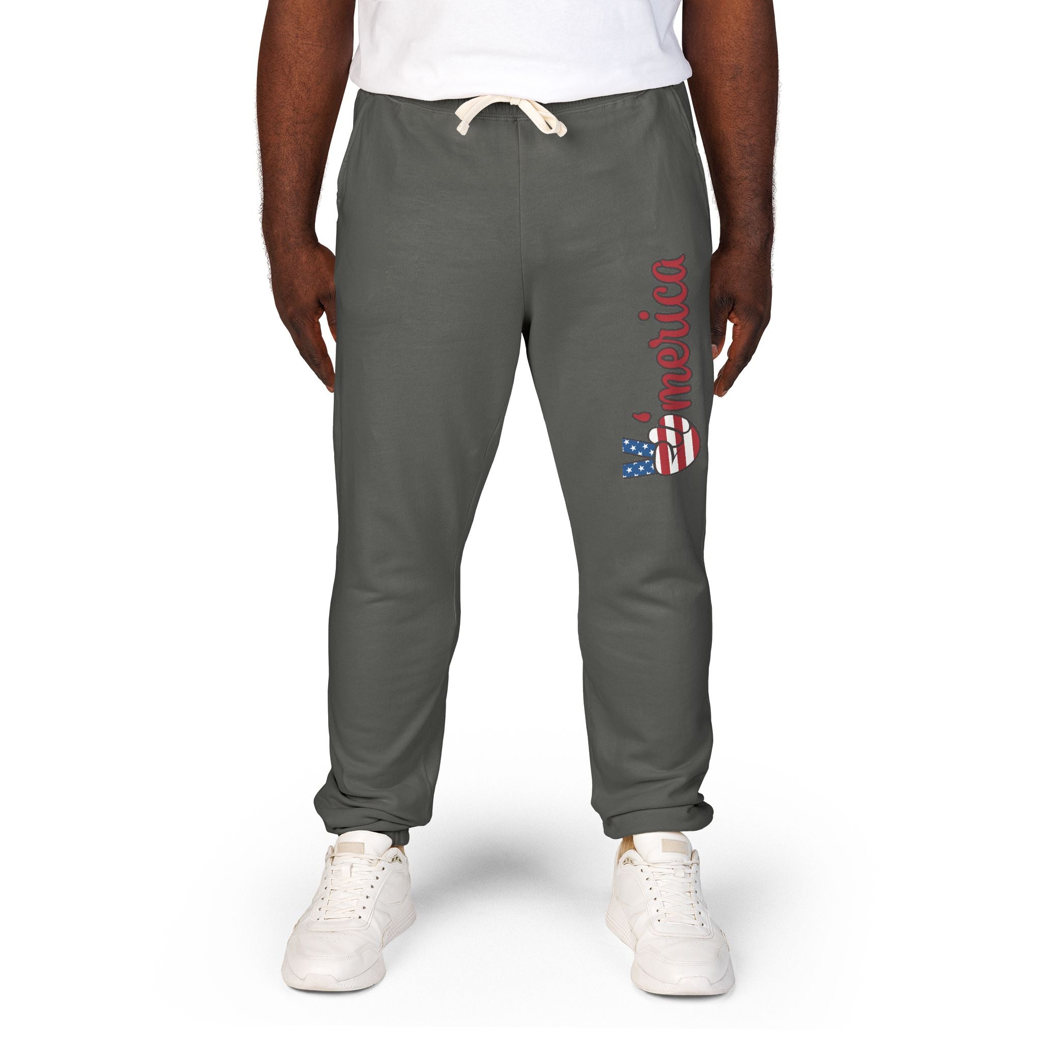 American Flag 'Freedom' Sweatpants — Patriotic Fleece Joggers