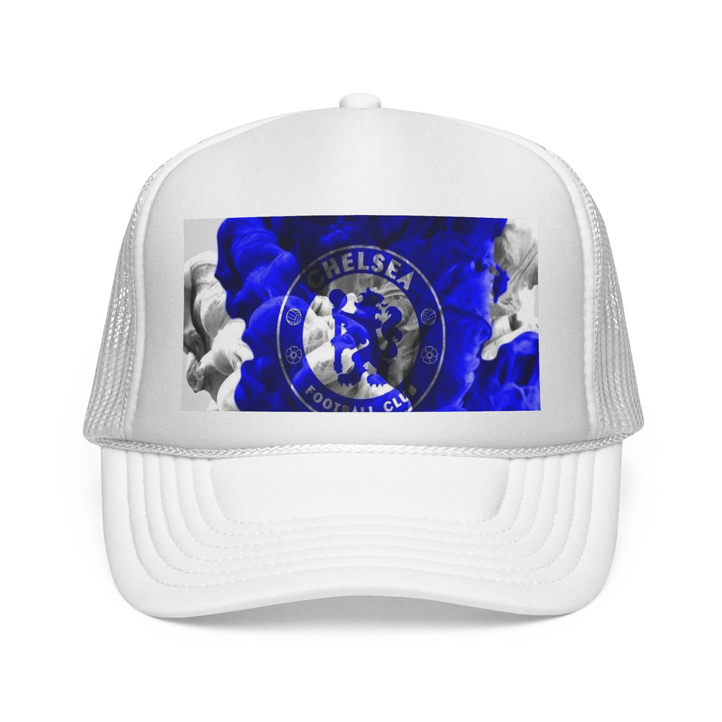Chelsea FC Blue Smoke Trucker Cap - Football Fan Mesh Hat