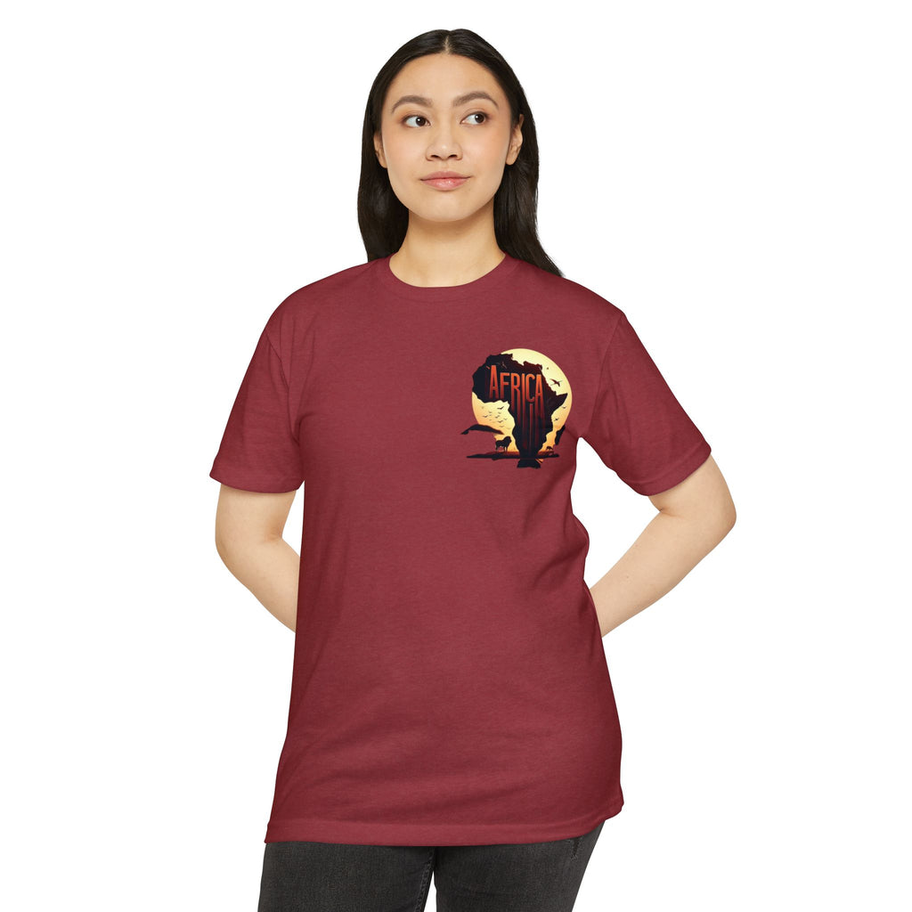 Africa Sunset Map T-Shirt