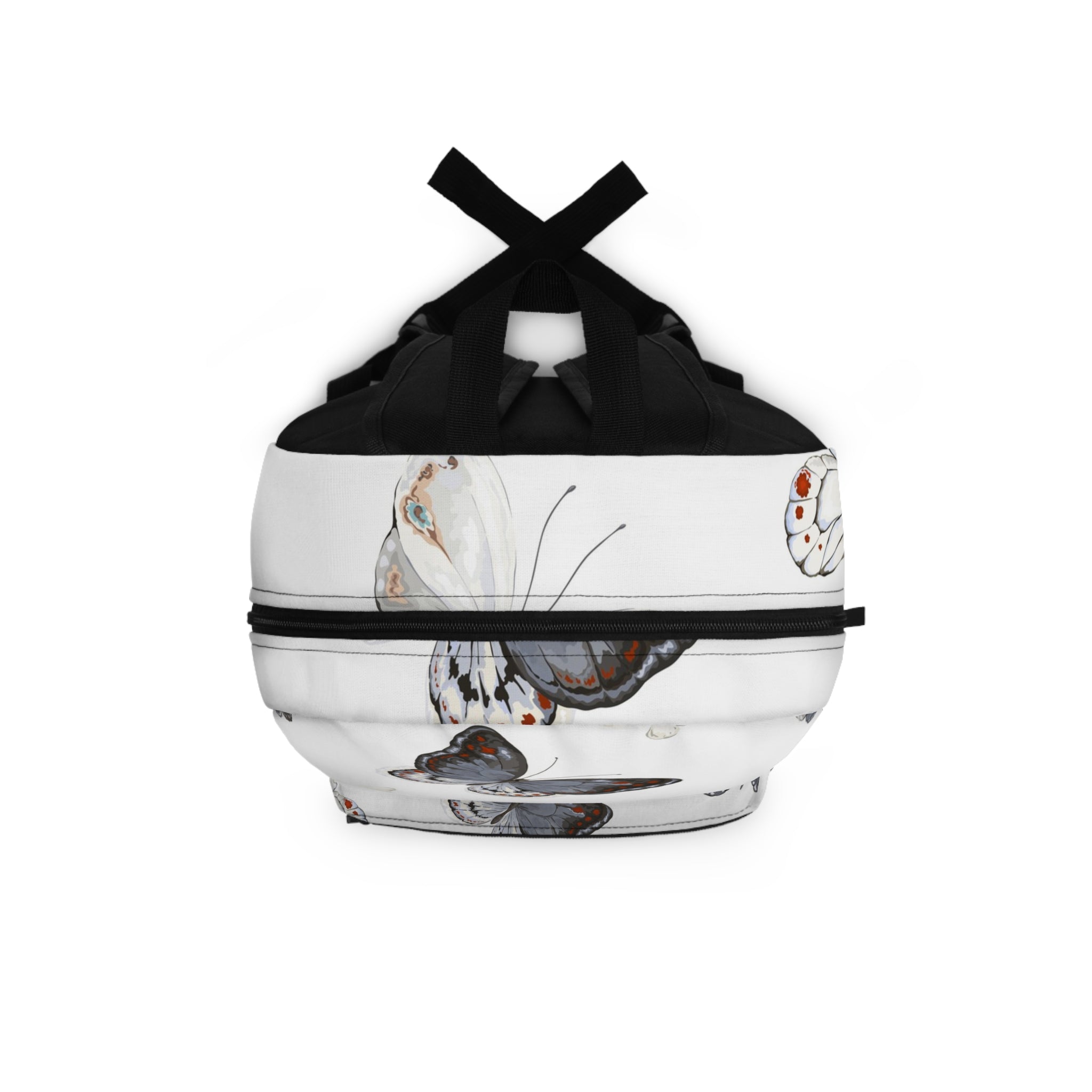 Butterfly Beach Backpack — Tropical Ocean & Coffee Print Travel Bag