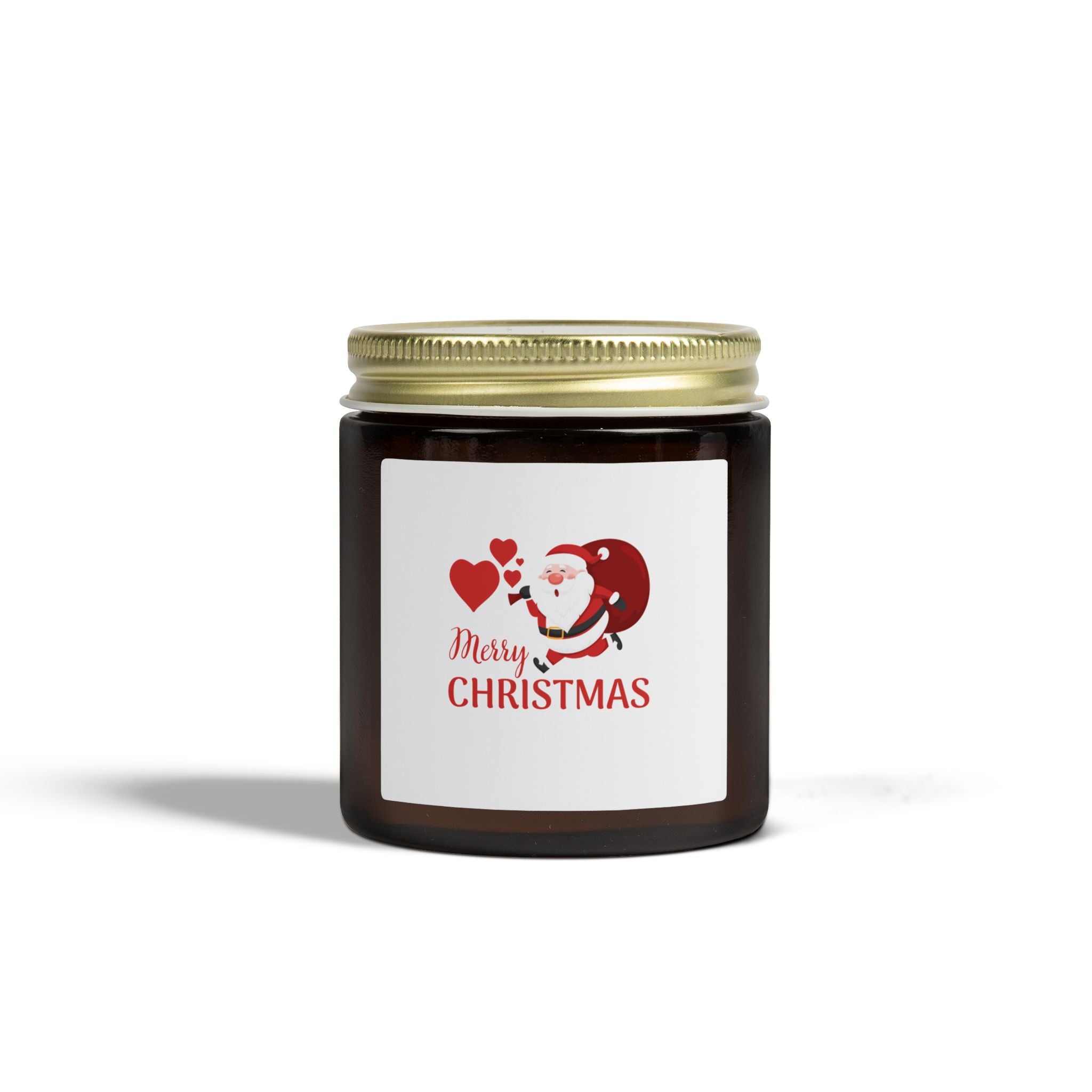 Christmas Coconut Apricot Scented Candle (4oz / 9oz) — Merry Christmas Jar Candle
