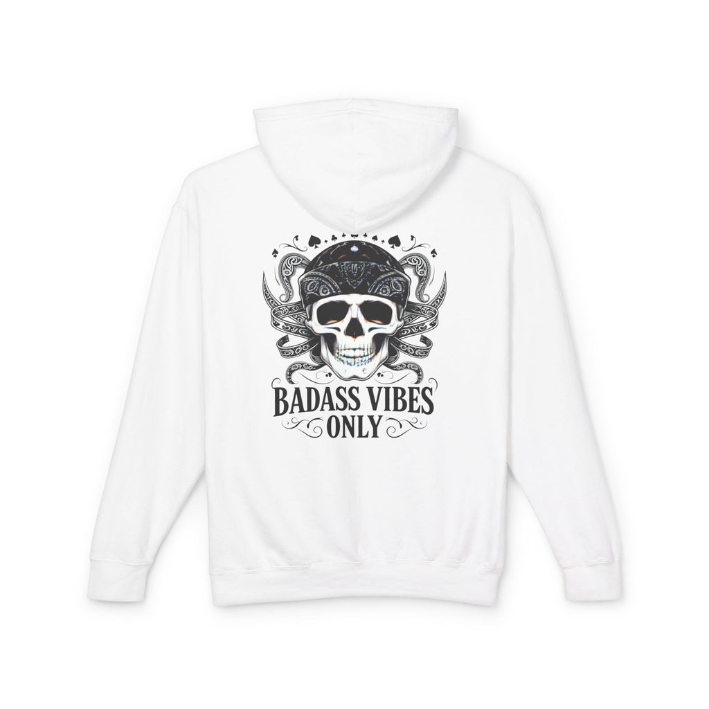 Badass Vibes Hoodie — Drummer Skull Graphic Pullover
