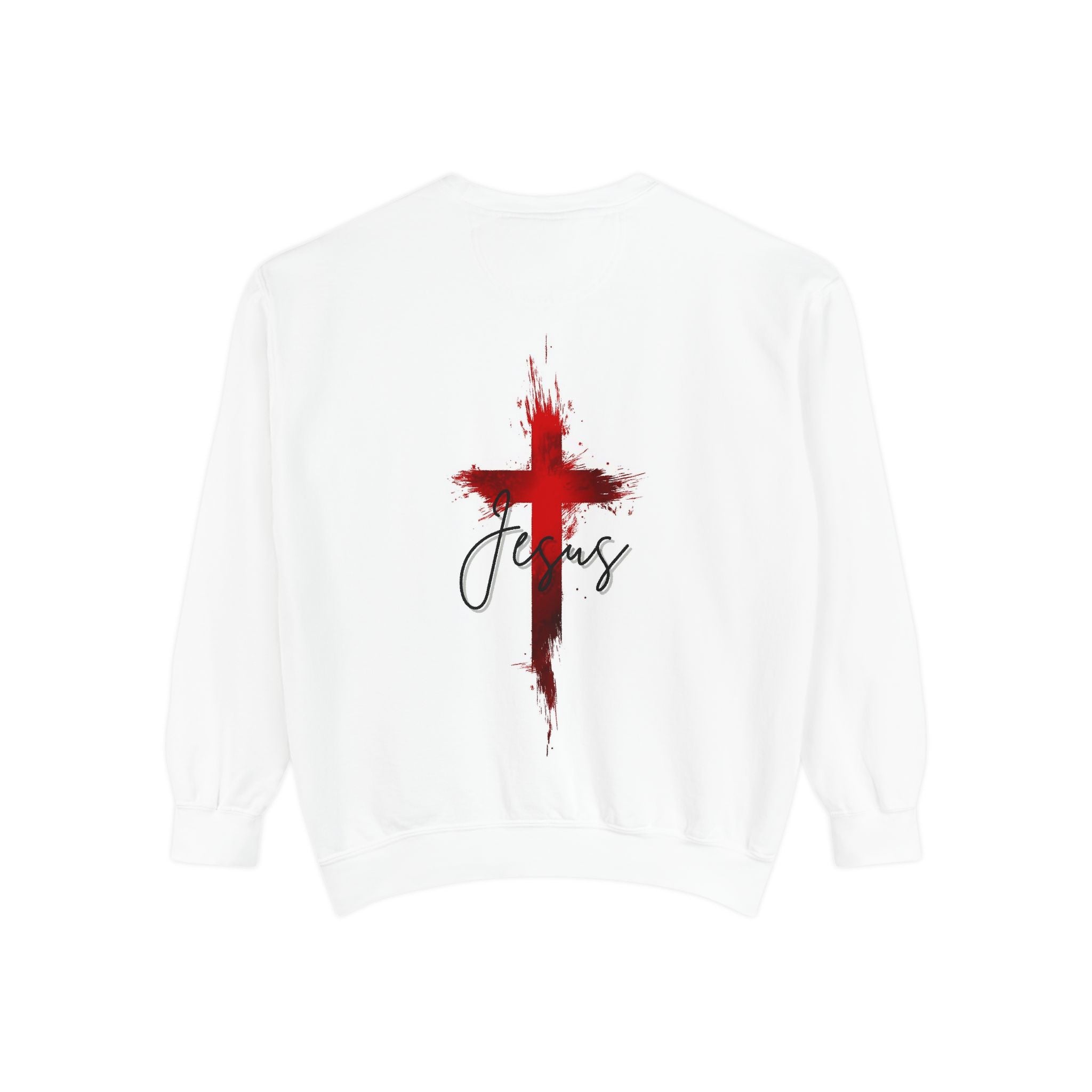 Christian Lion Cross Sweatshirt — Jesus Cross Graphic Pullover