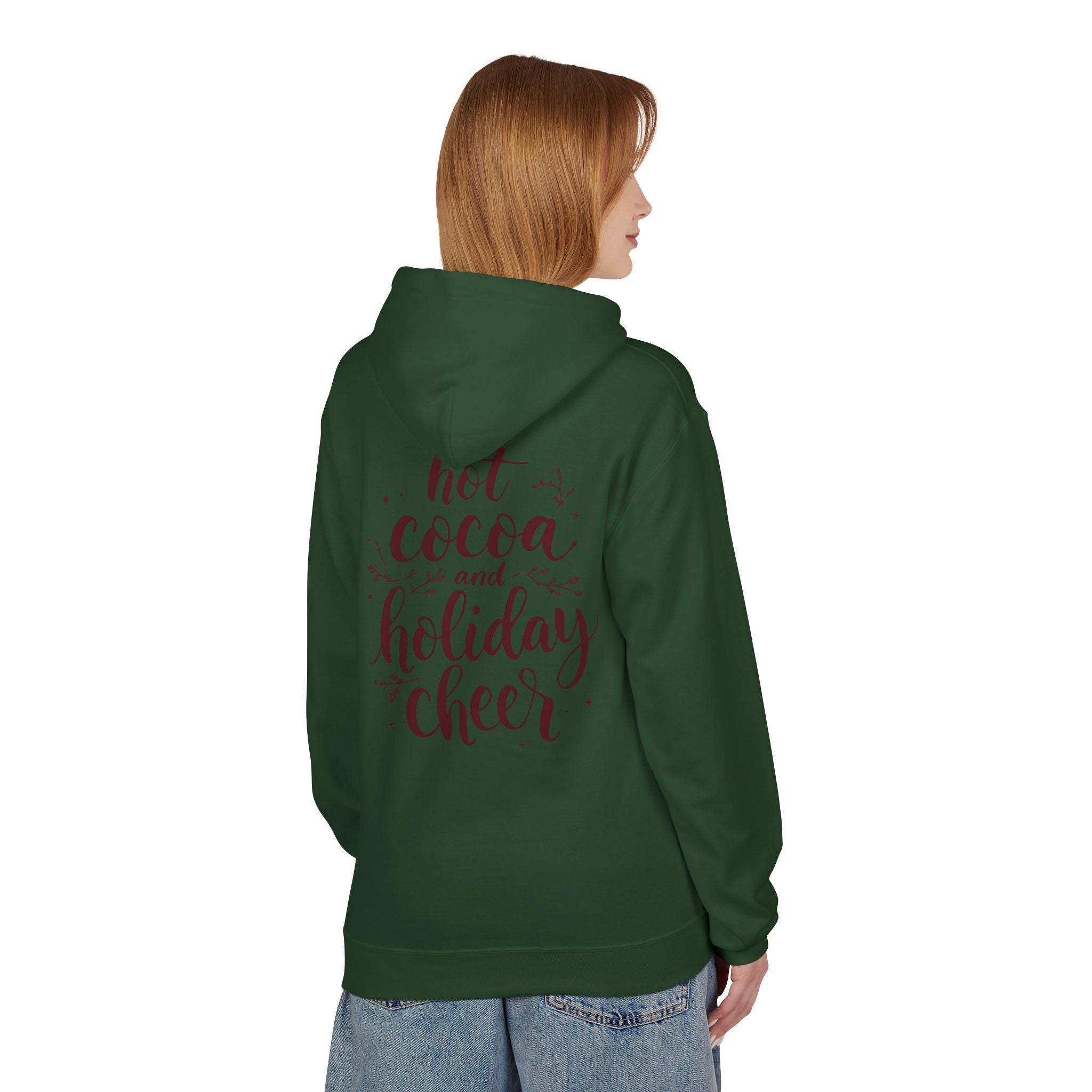 Hot Cocoa and Holiday Cheer Hoodie — Cozy Christmas Sweatshirt