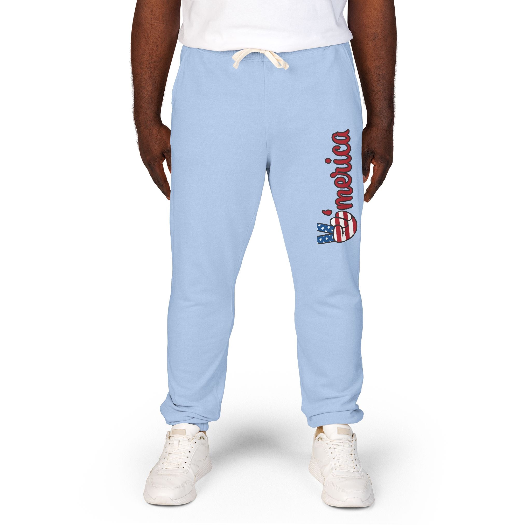 American Flag 'Freedom' Sweatpants — Patriotic Fleece Joggers