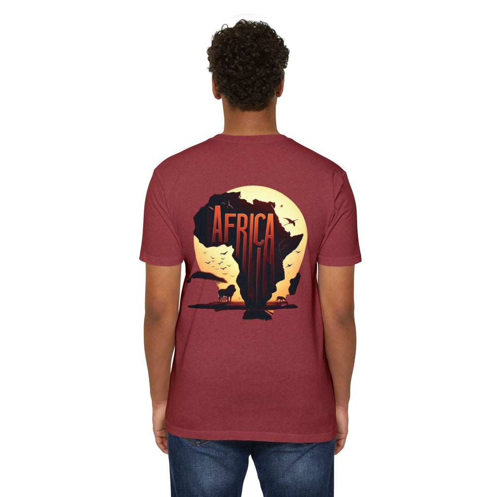 Africa Sunset Map T-Shirt