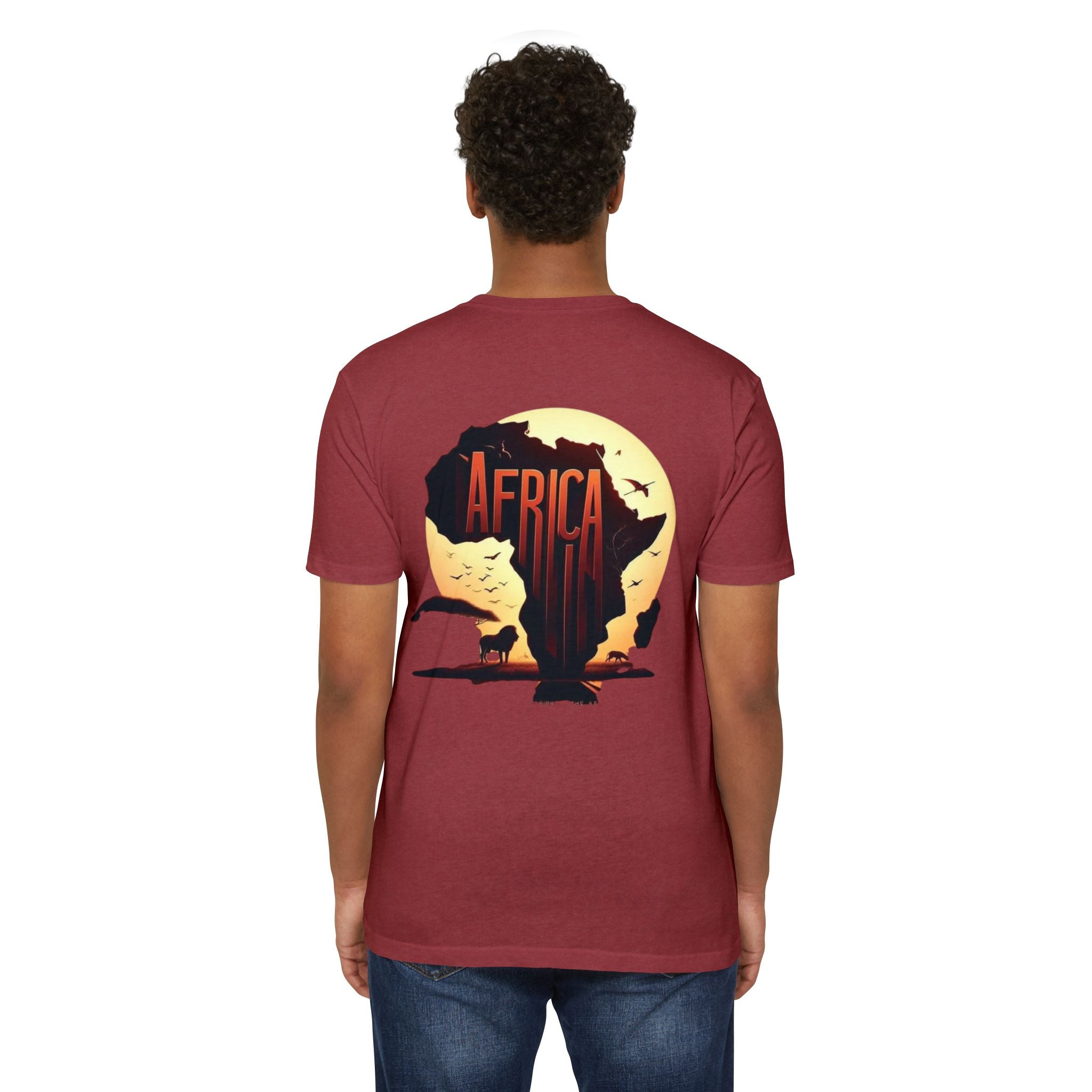 Africa Sunset Map T-Shirt