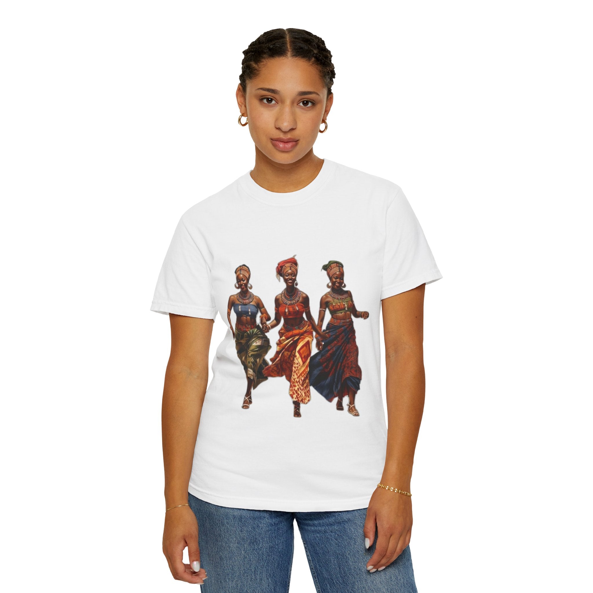 T-Shirt — African Women Running Art Print Tee