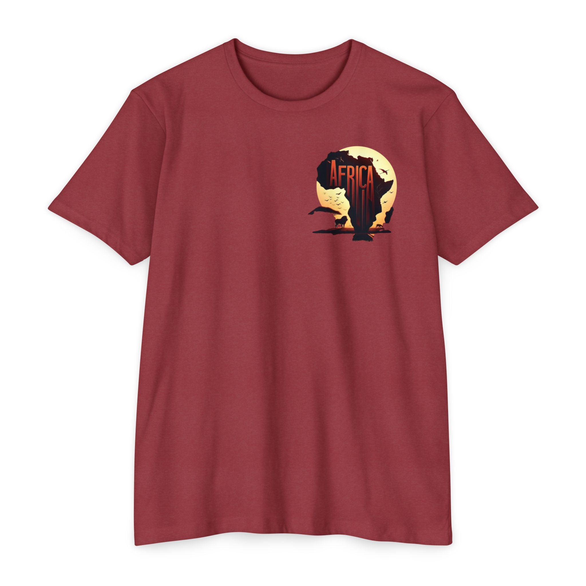 Africa Sunset Map T-Shirt