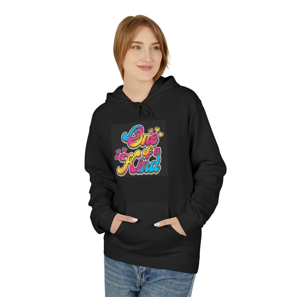Be Kind / Sparkle Retro Graphic Hoodie — Colorful Positive Message Pullover