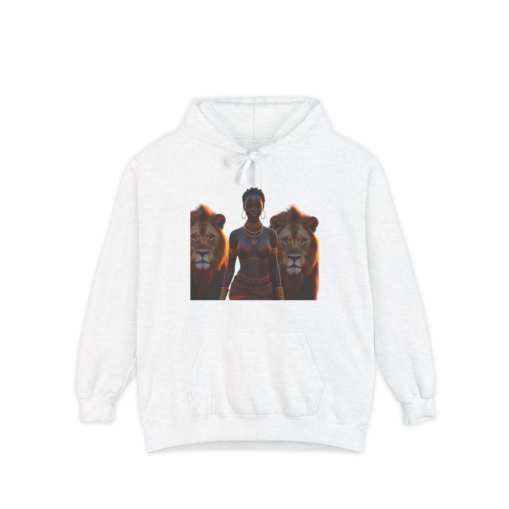 African Pride Hoodie — Lion Guardian & Continent Silhouette Design