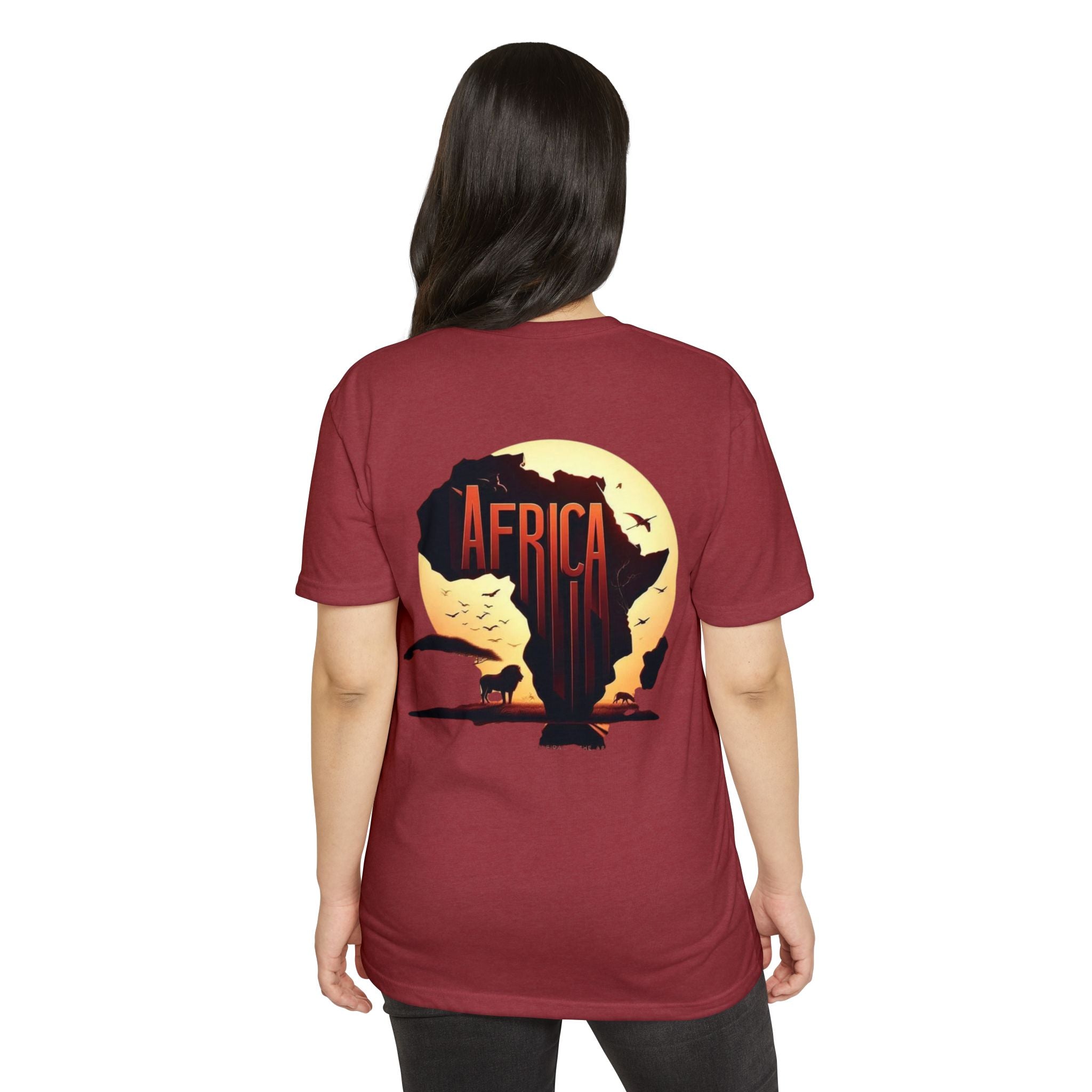 Africa Sunset Map T-Shirt