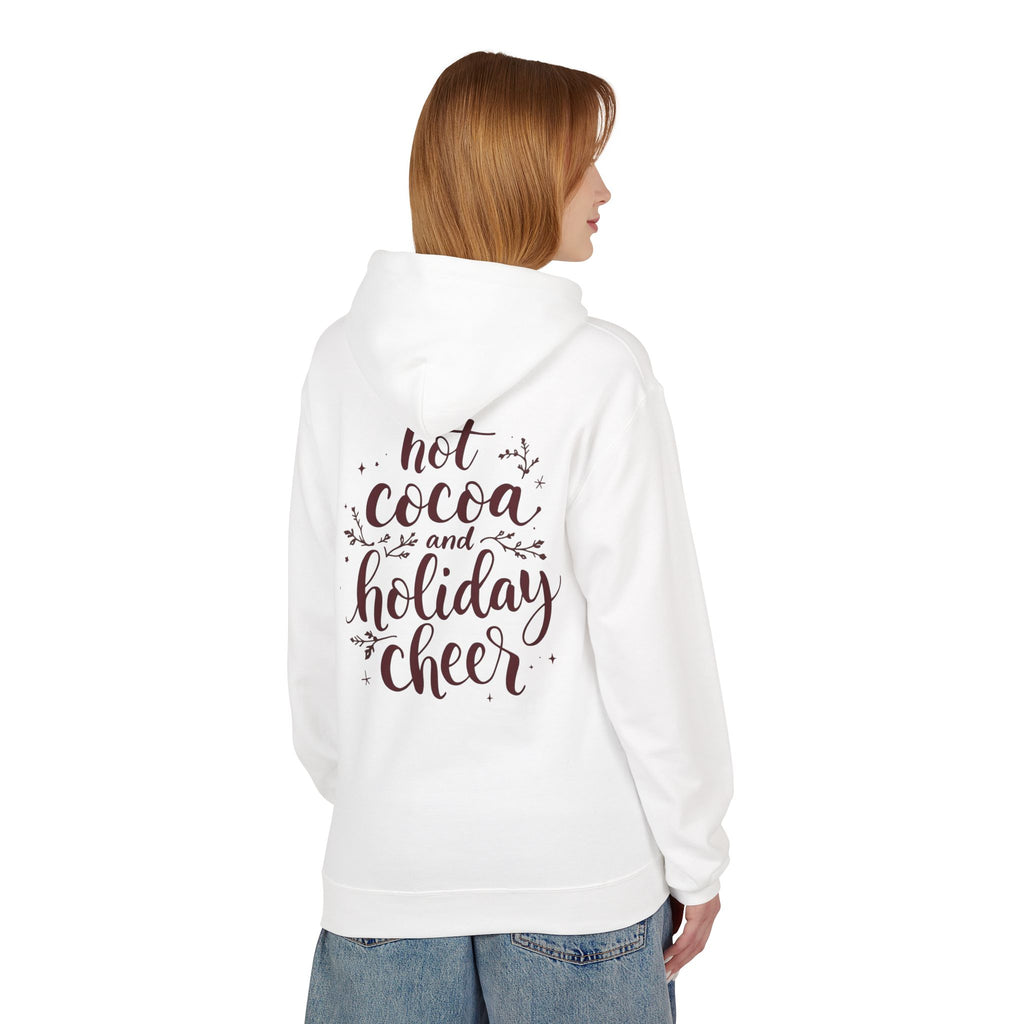 Hot Cocoa and Holiday Cheer Hoodie — Cozy Christmas Sweatshirt