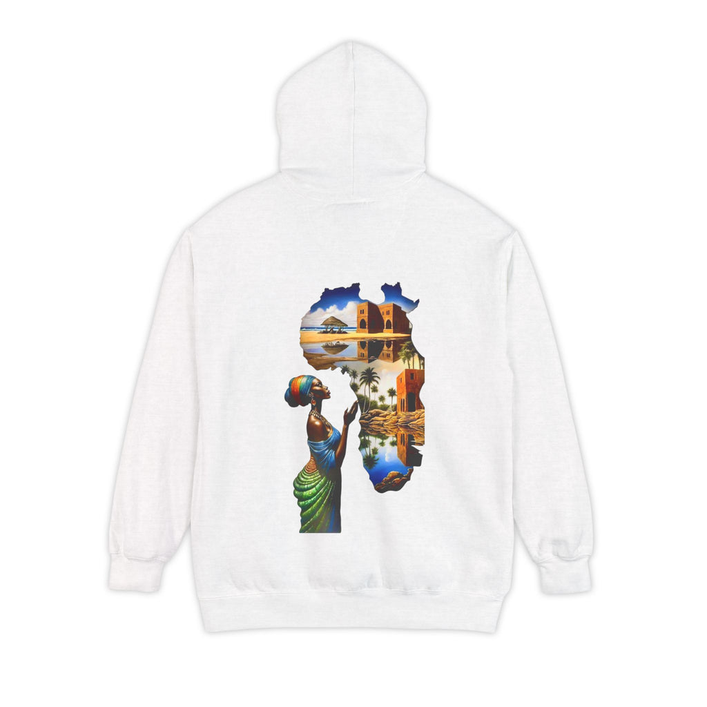 African Pride Hoodie — Lion Guardian & Continent Silhouette Design