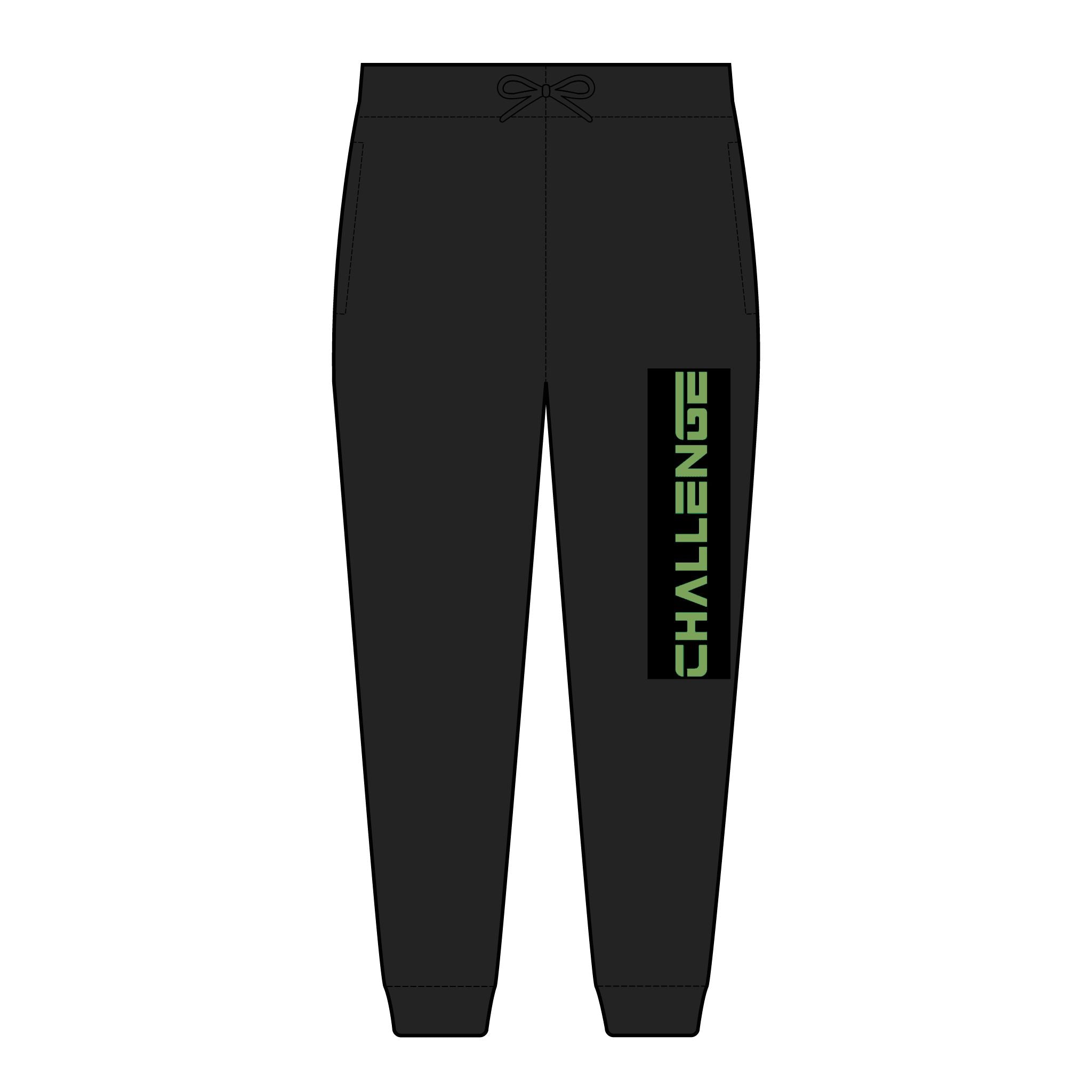 Challenge Vertical Embroidered Joggers — Athletic Fleece Sweatpants