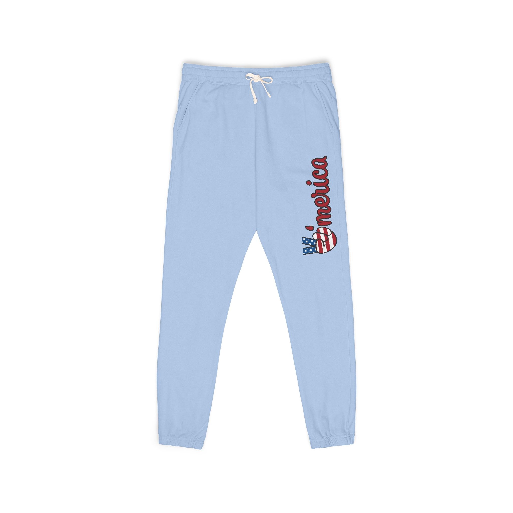 American Flag 'Freedom' Sweatpants — Patriotic Fleece Joggers