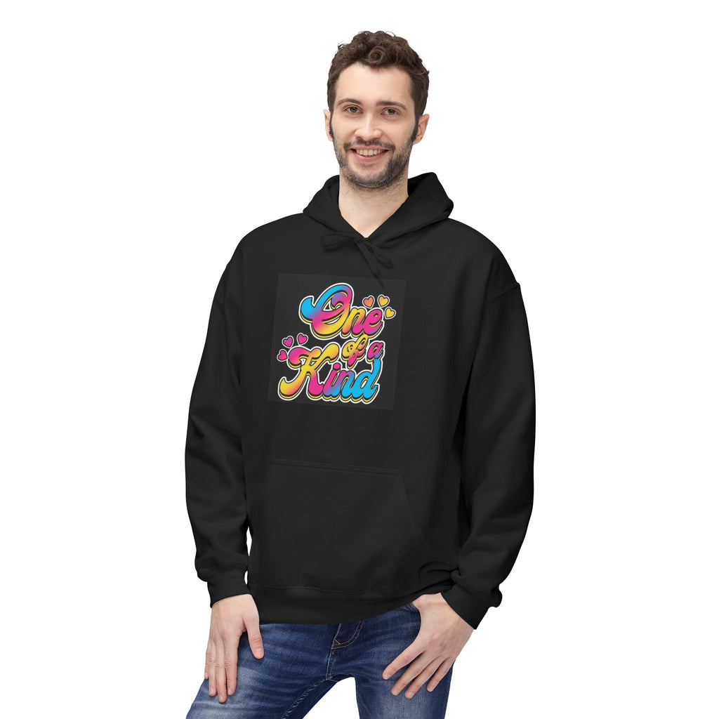 Be Kind / Sparkle Retro Graphic Hoodie — Colorful Positive Message Pullover