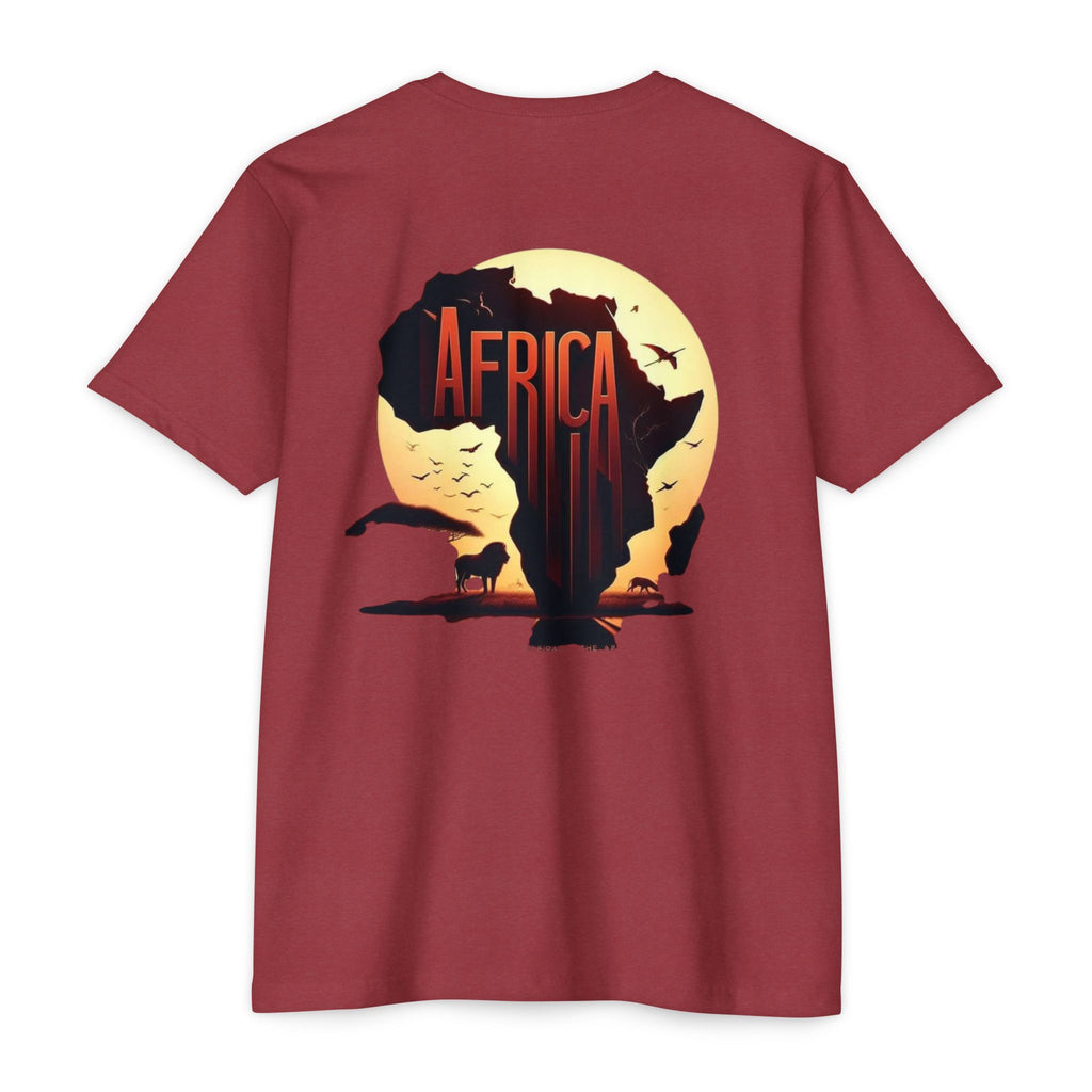 Africa Sunset Map T-Shirt