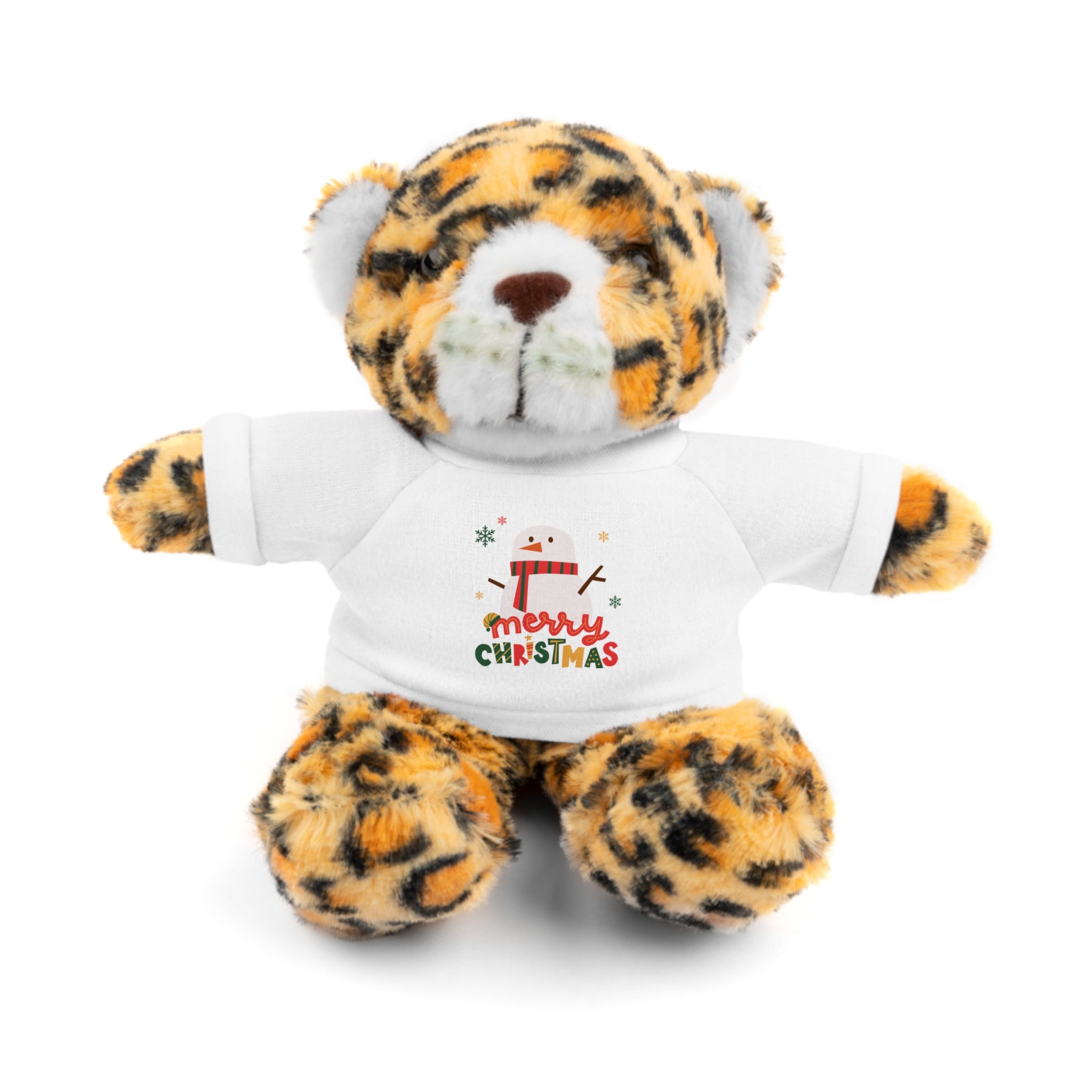 Christmas Teddy Bear with 'Merry Christmas' Tee - Plush Holiday Gift