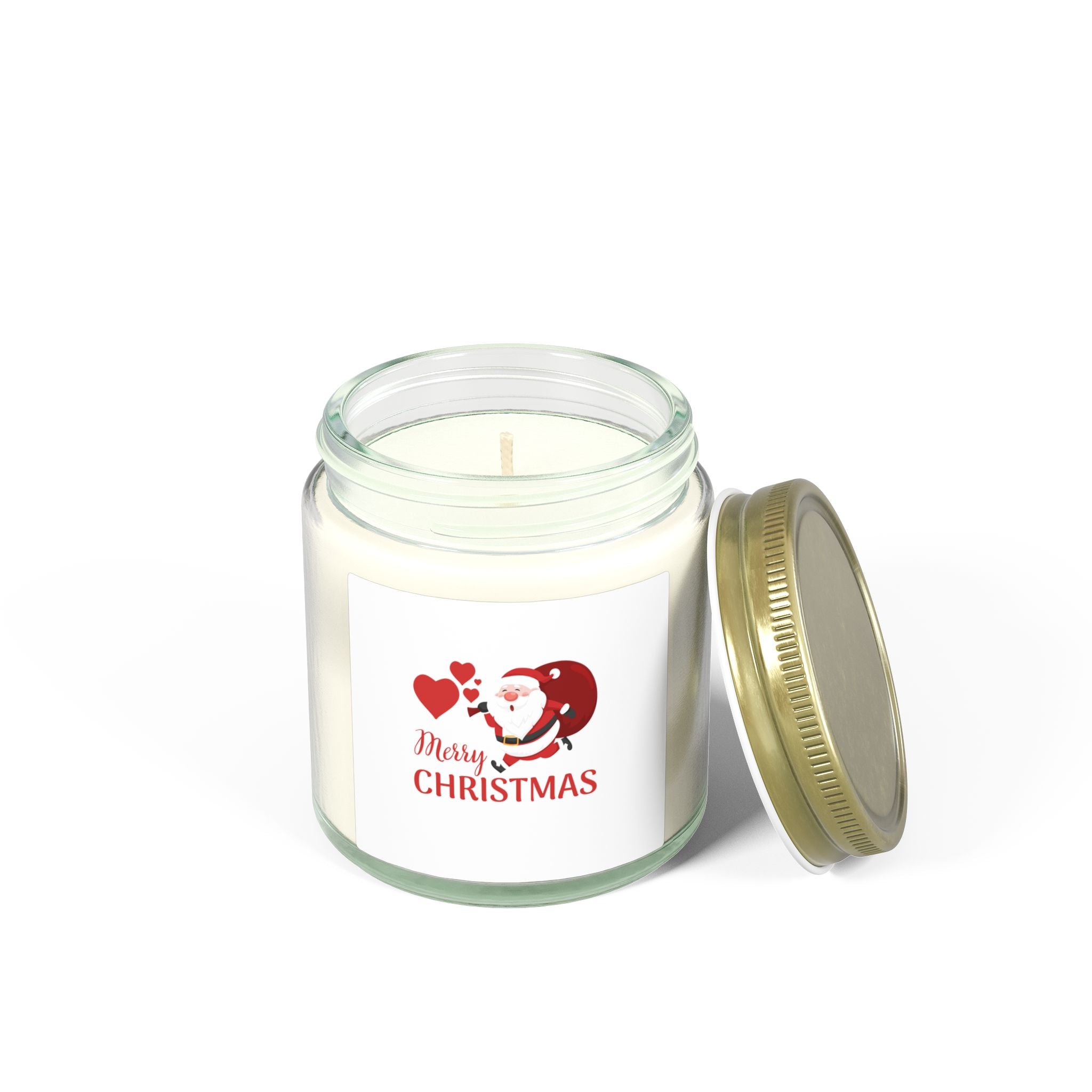 Christmas Coconut Apricot Scented Candle (4oz / 9oz) — Merry Christmas Jar Candle
